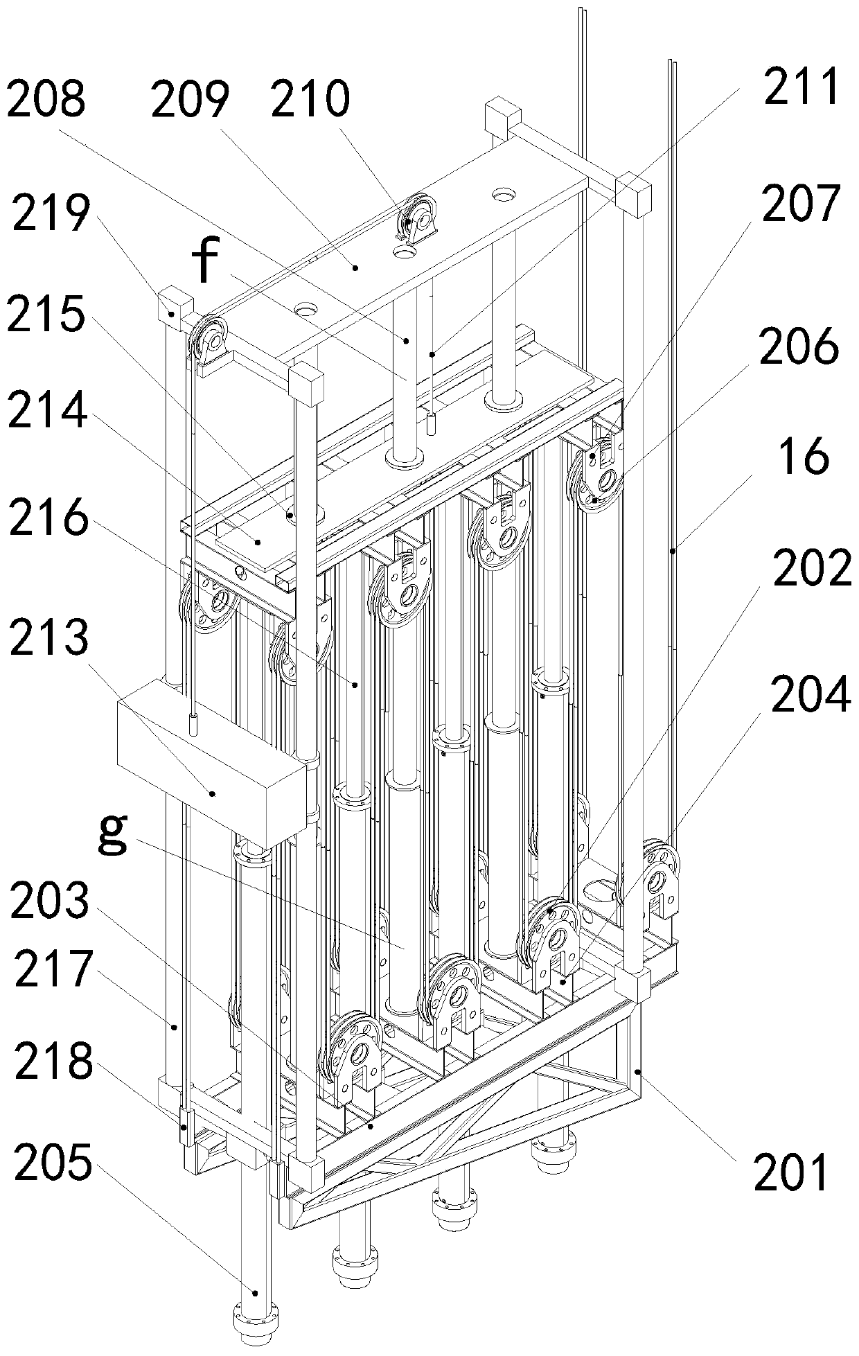 Full-hydraulic deep well drilling machine