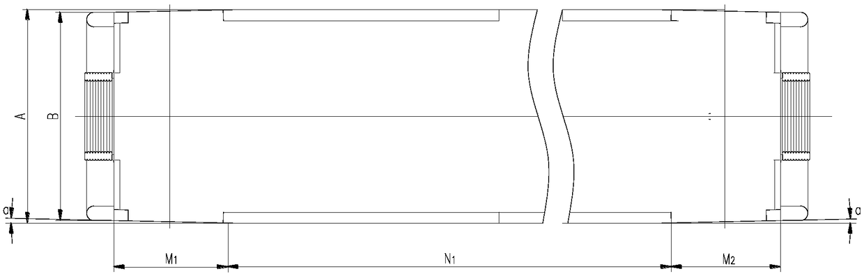 Variable-section bullet train