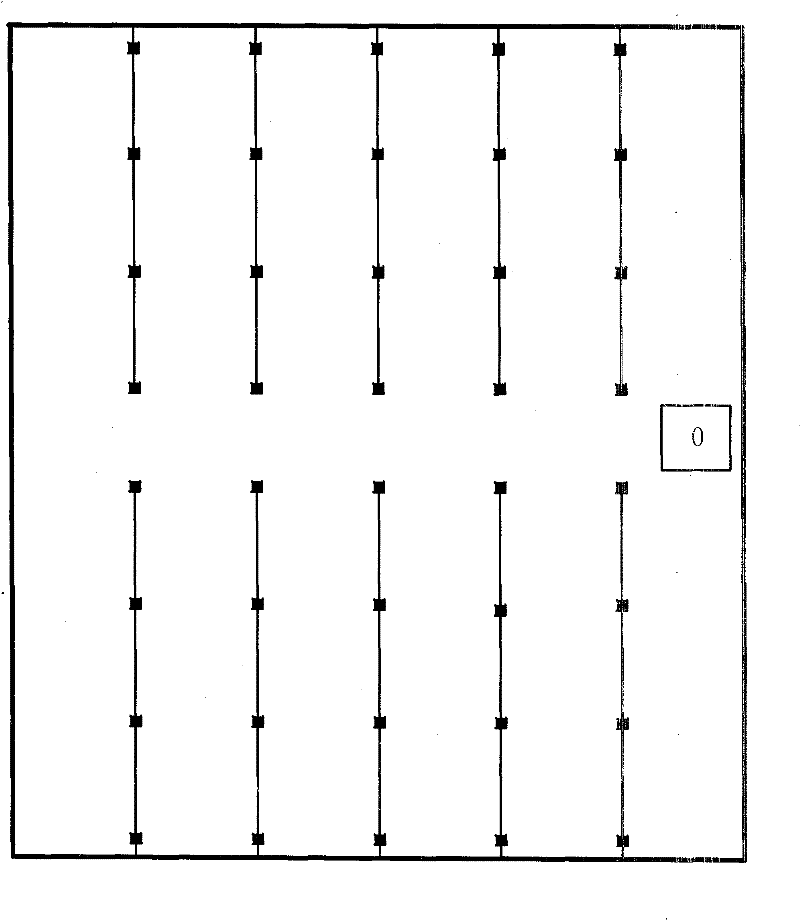 Strip-type inter-grating construction method for spreading lime-loess cushion