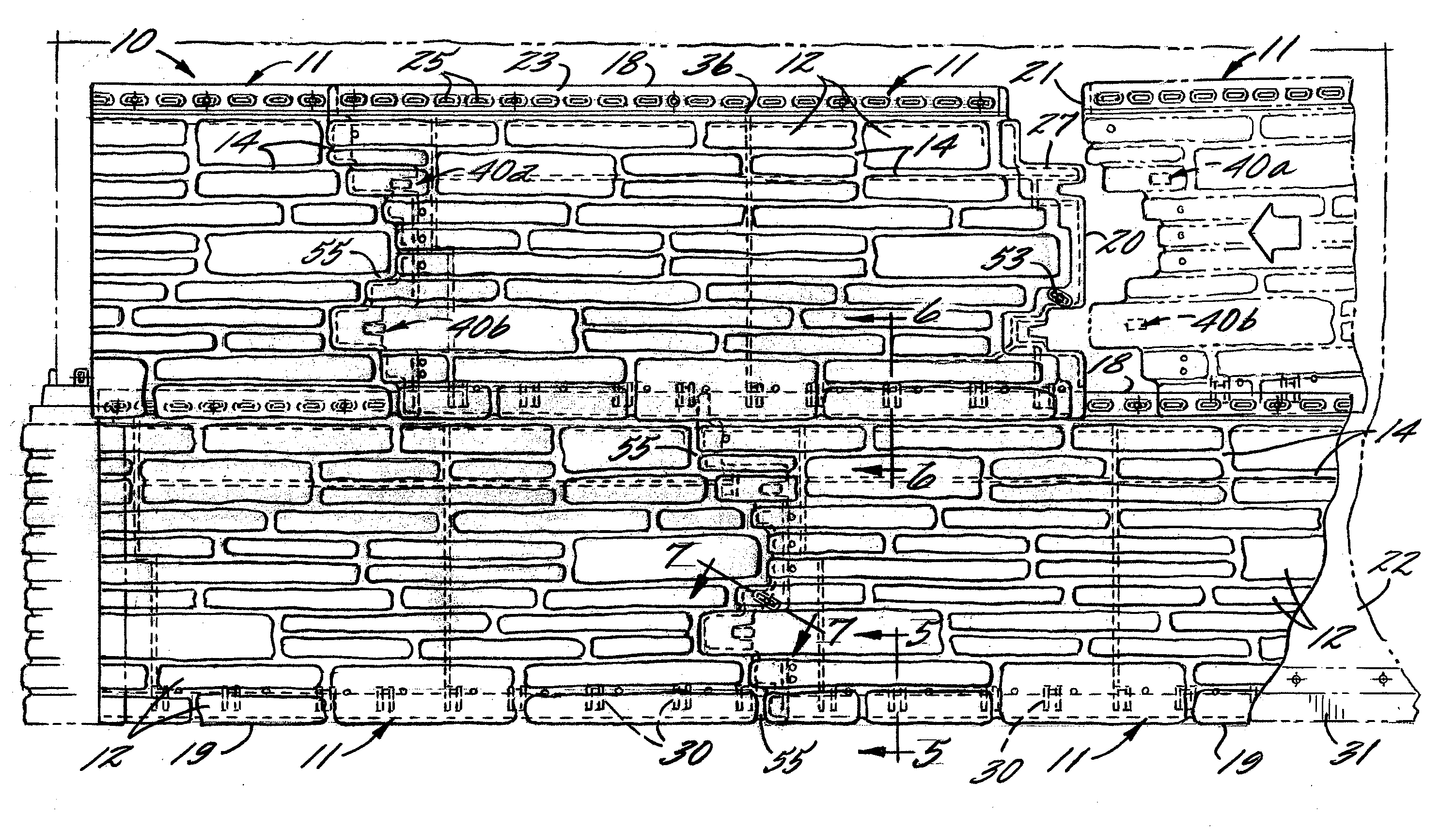 Simulated masonry wall panel with improved interlock system