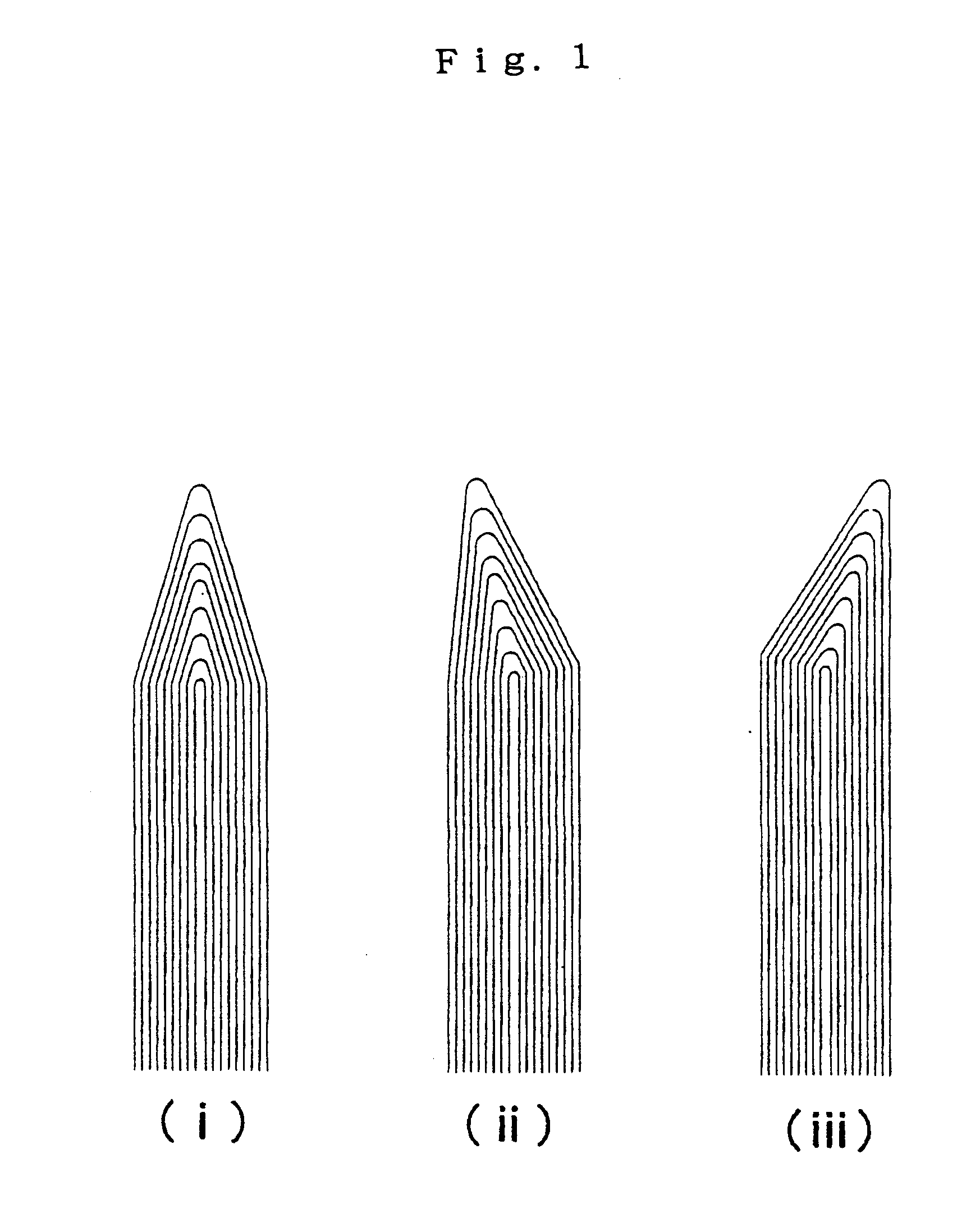 Sharp end, multi-layer carbon nano-tube radial aggregate and method of manufacturing the aggregate