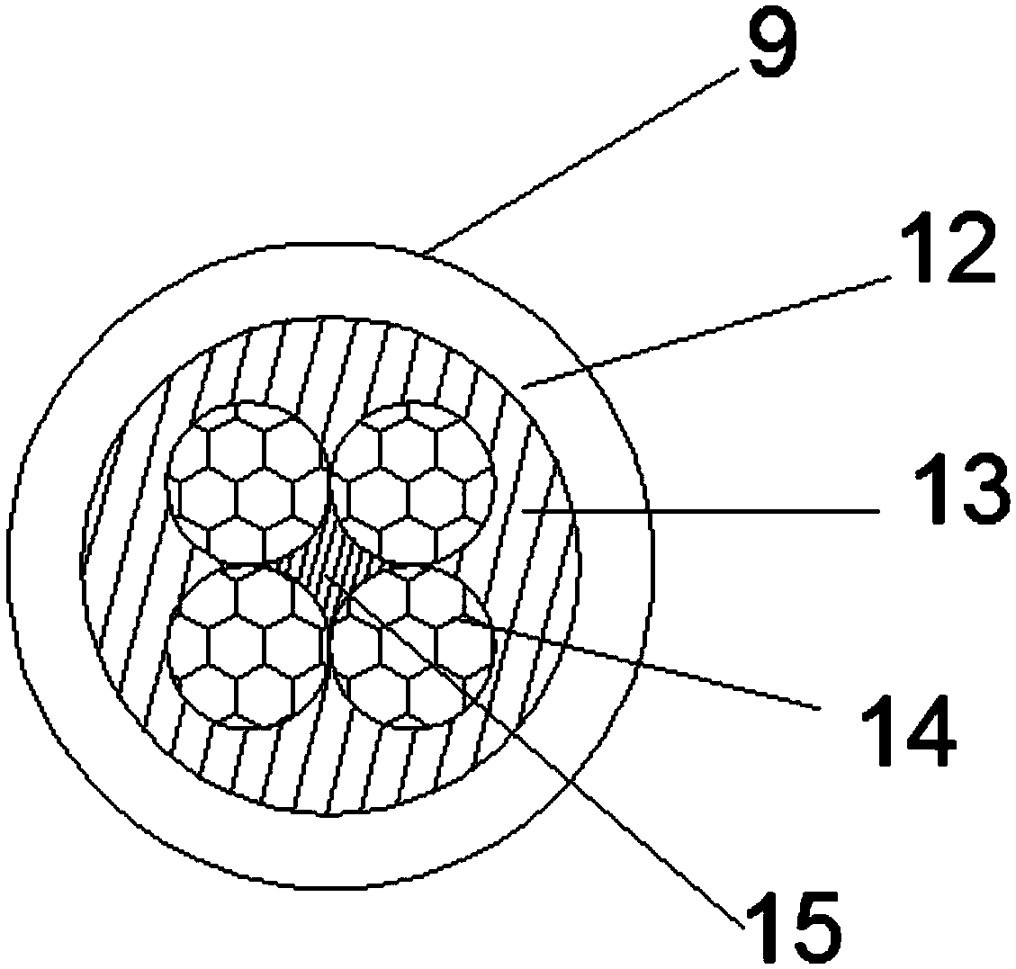 A tensile aluminum alloy power cable