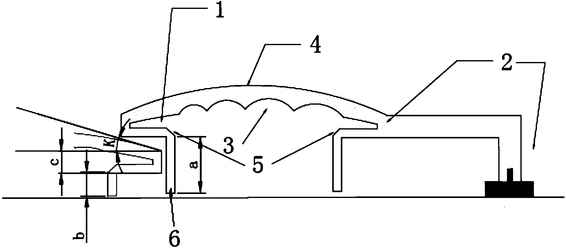 Evaporation source check plate structure