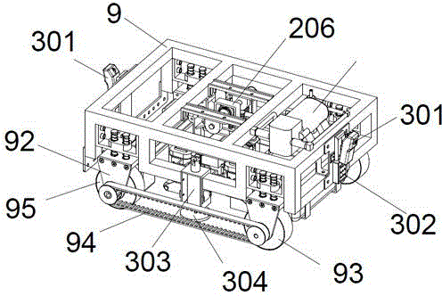 Wall-climbing robot for magnetic particle defect testing