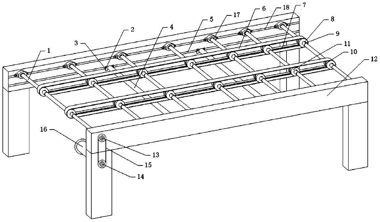 Glass piece four-side polishing production line