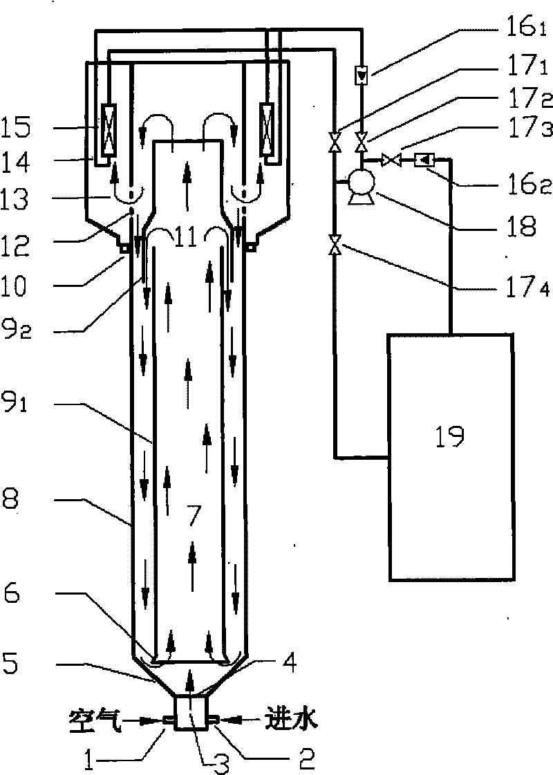 Three-phase fluidized-bed reactor