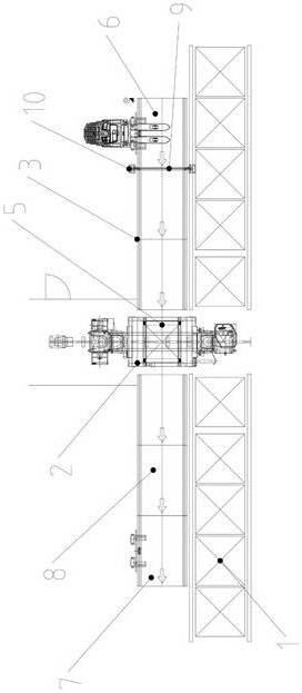 Intensive storage warehouse for stacking machine combined with shuttle vehicle