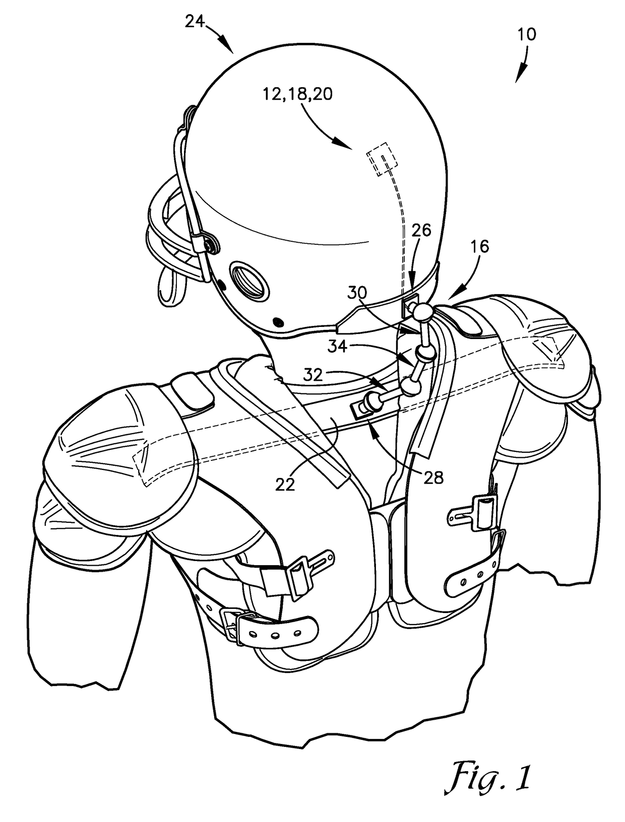 System, method, and devices for reducing concussive traumatic brain injuries