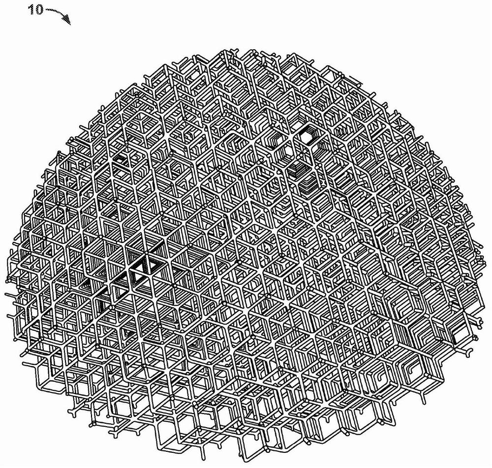 Implants assembled from skeletal polyhedron unit cells, coiled unit cells or mesh unit cells