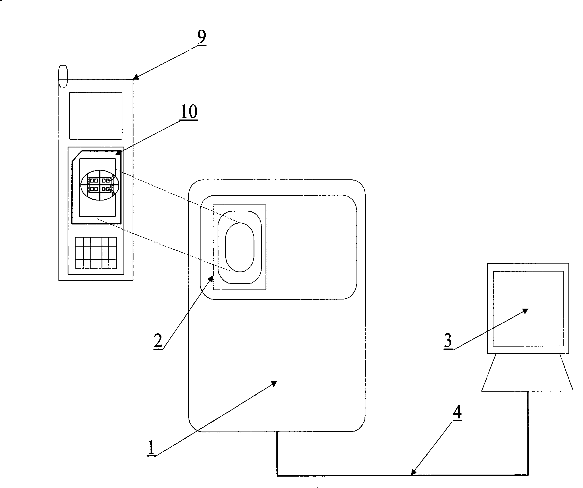 Chip for signal amplifier of radio frequency recognition system and signal amplifier thereof