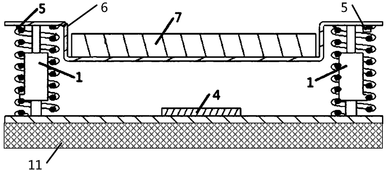 Computer shock absorbing platform