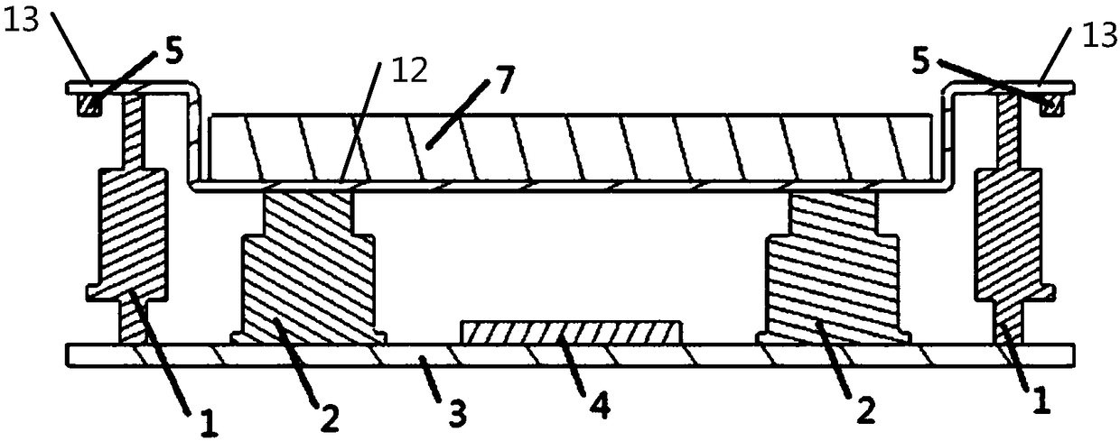 Computer shock absorbing platform