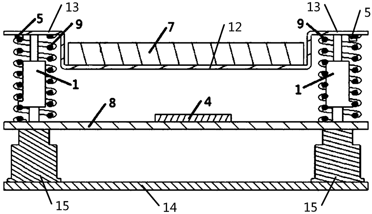 Computer shock absorbing platform