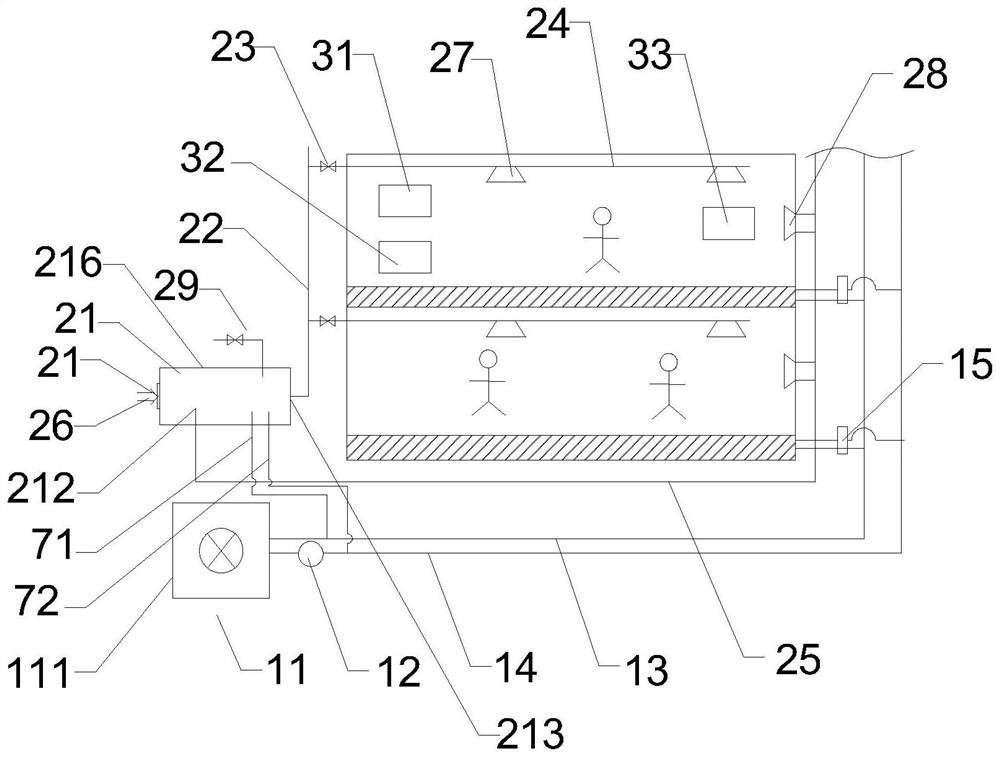 Air processor and floor cooling and heating combined system and control method thereof