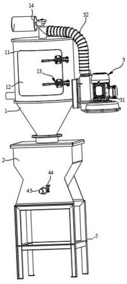 Vacuum feeder for polyethylene wax powder