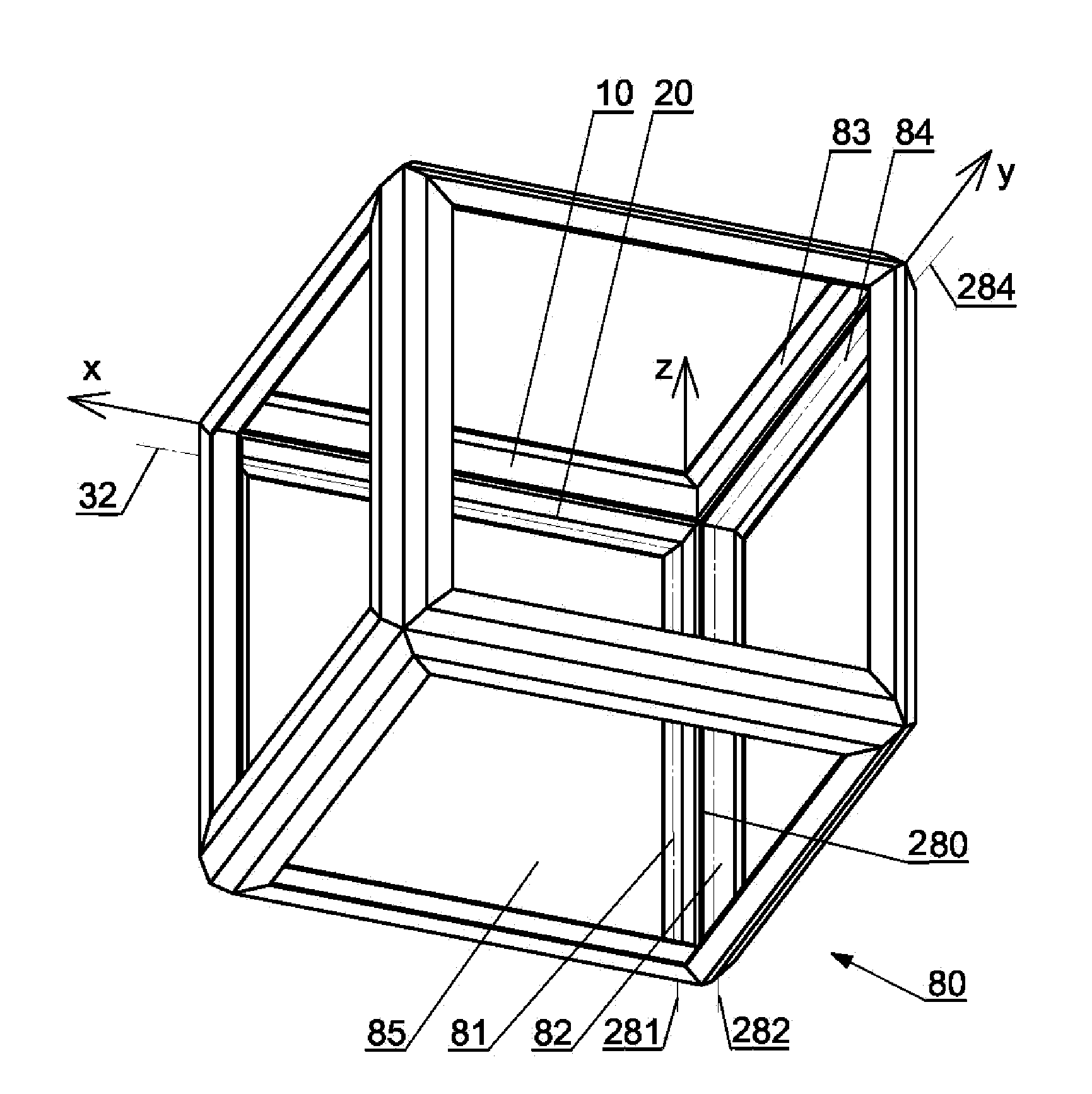 Set of profiles for forming profile structures, complex profile, structure made of profiles and method for making structures using profiles