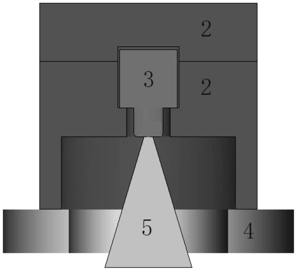 Large-gradient temperature field generating device for controlling alkali metal distribution in atomic gas chamber