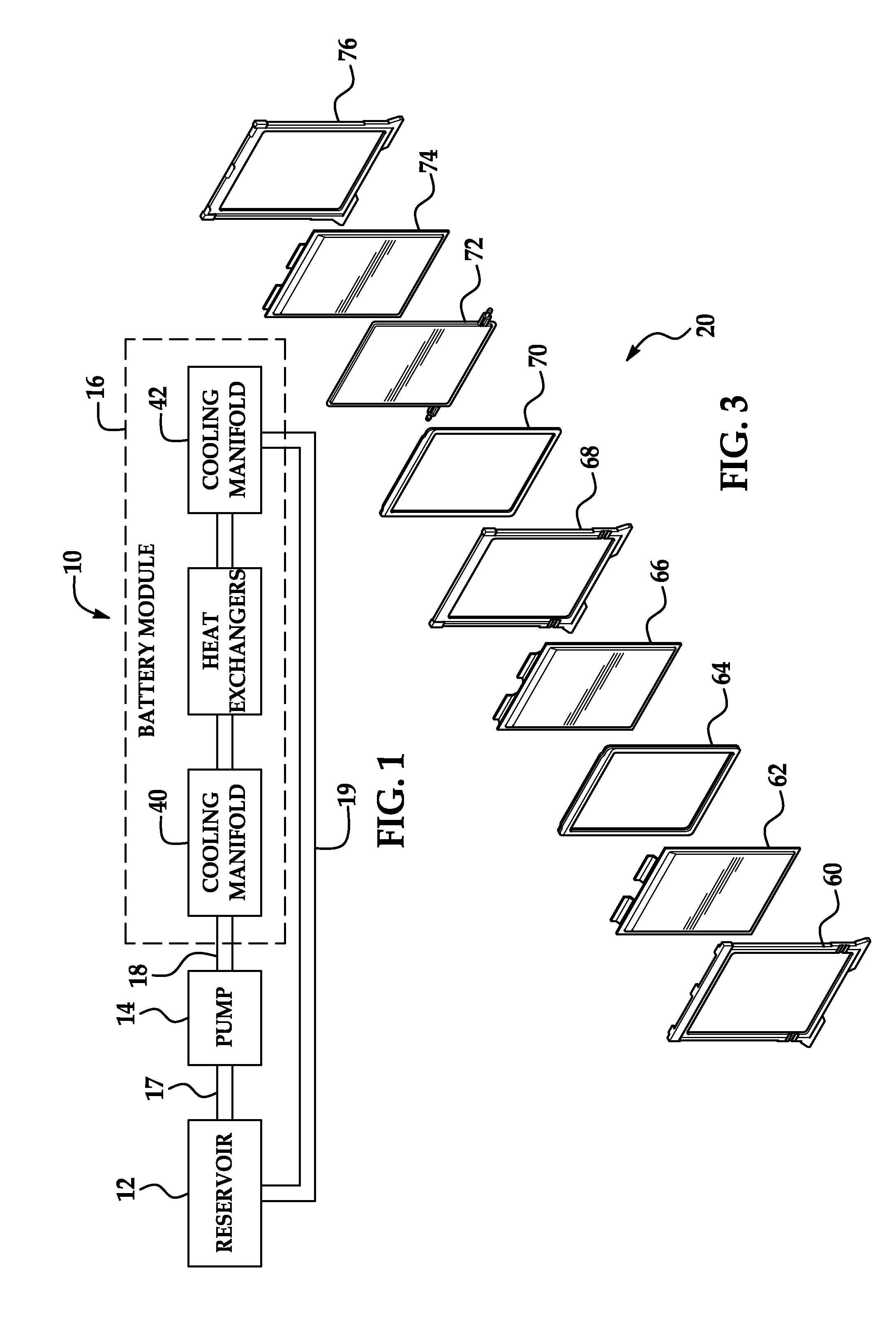 Battery Module Having Cooling Manifold and Method for Cooling Battery Module