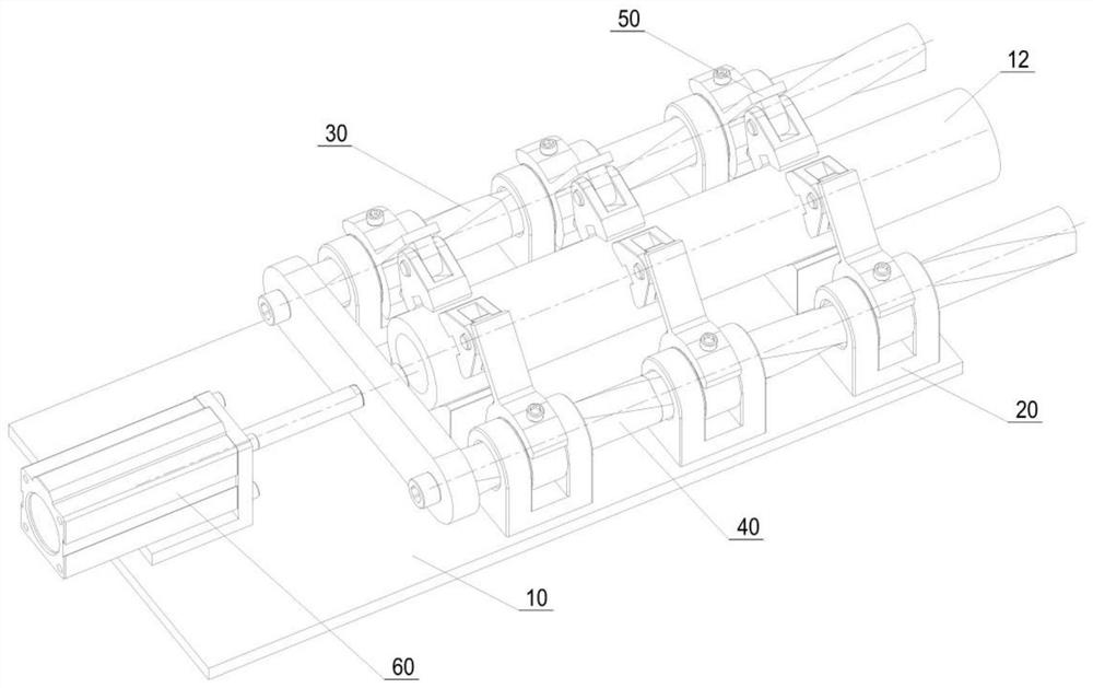 Double-torsion-shaft type pressing device