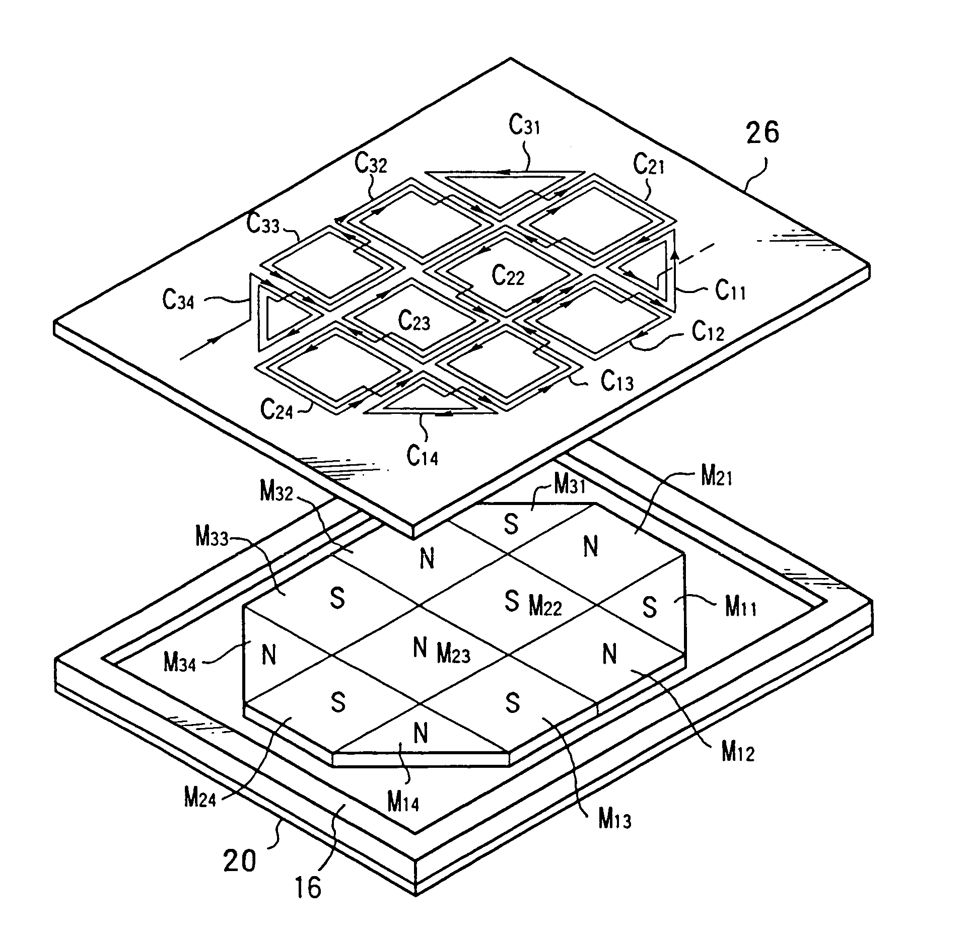 Flat acoustic conversion device