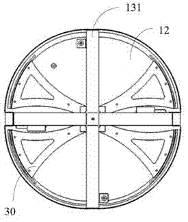 Automatic arc-shaped door