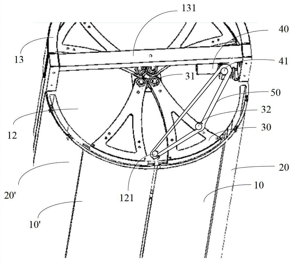 Automatic arc-shaped door