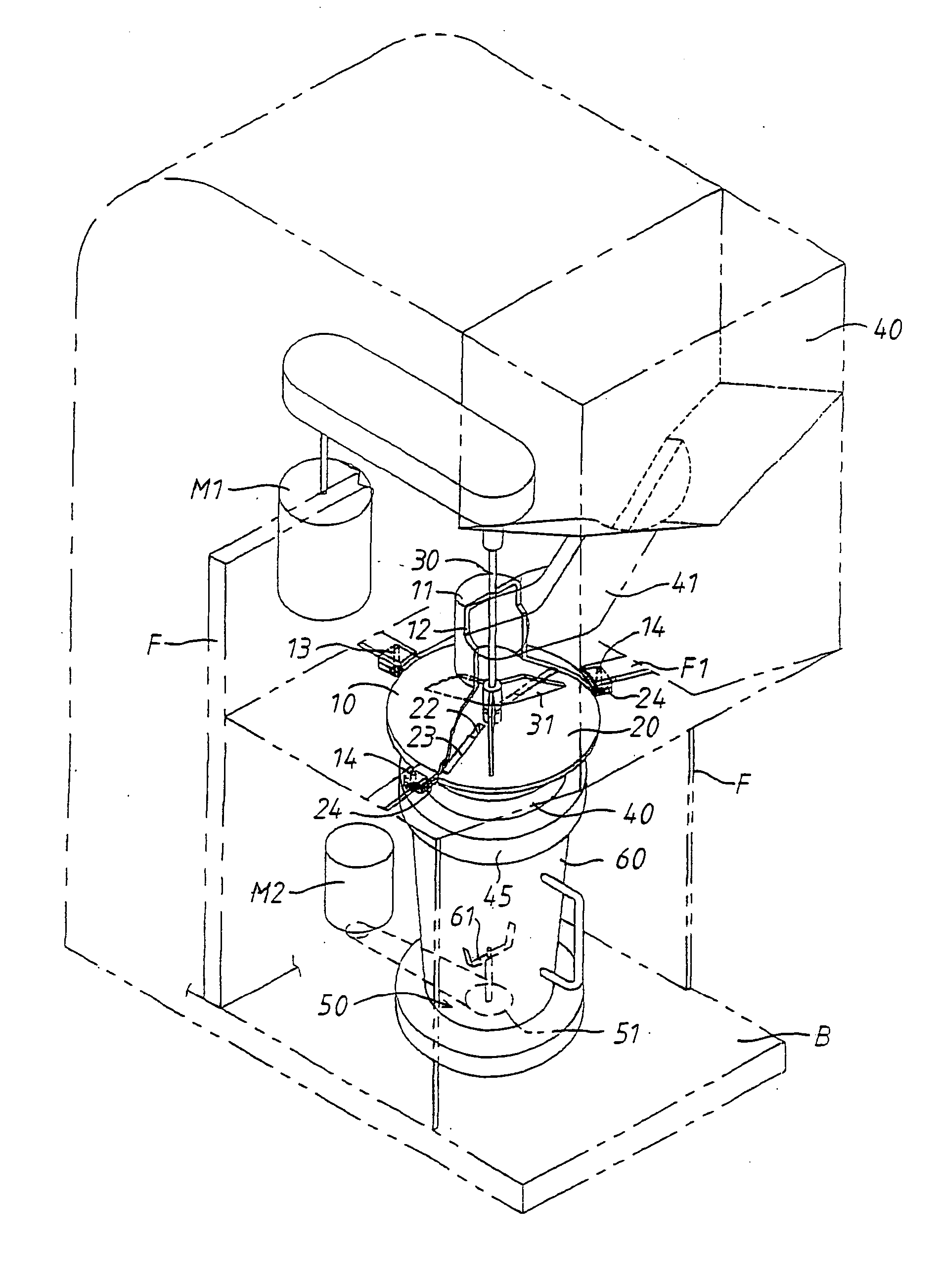 Frozen beverage blender