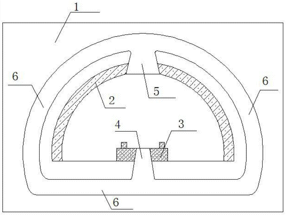 Railway tunnel for buffering aerodynamics effects of high-speed train in tunnel