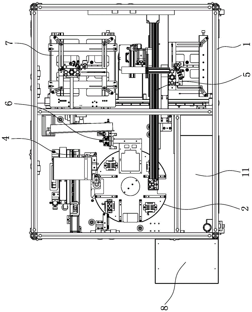 ICT turntable test machine