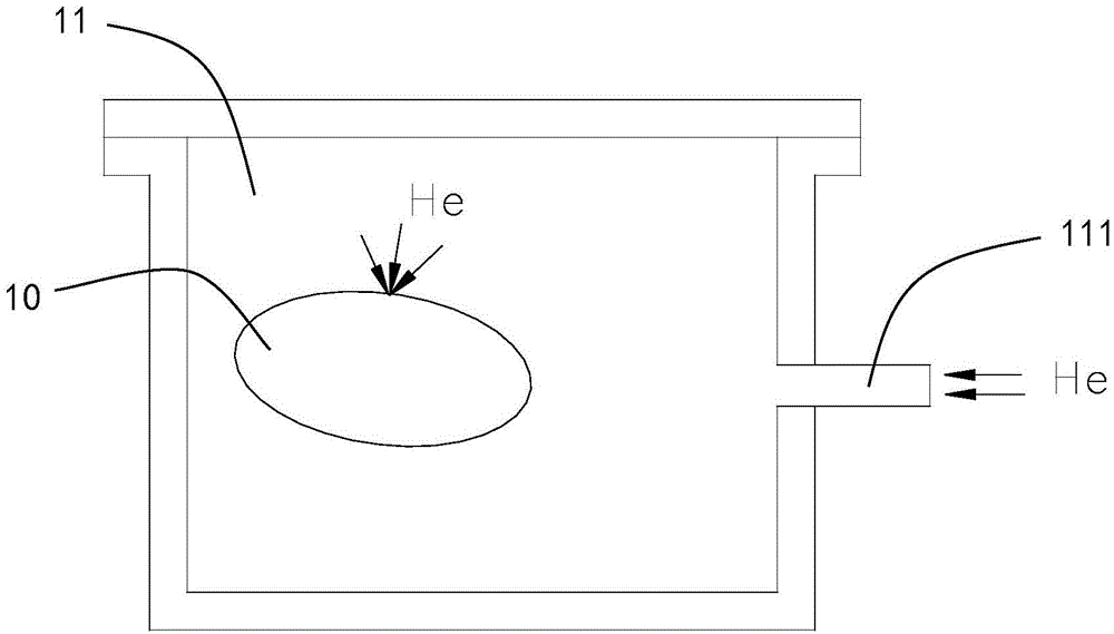 Helium mass spectrometer leak detection method for sealing workpiece