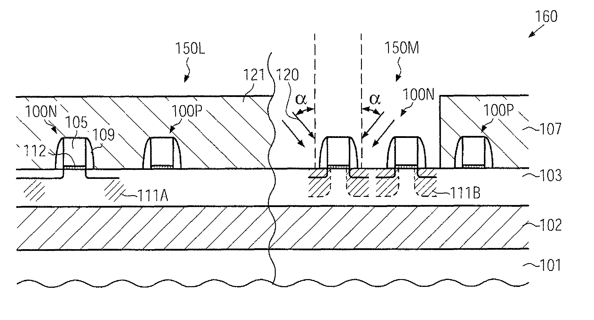 Reduction of memory instability by local adaptation of re-crystallization conditions in a cache area of a semiconductor device