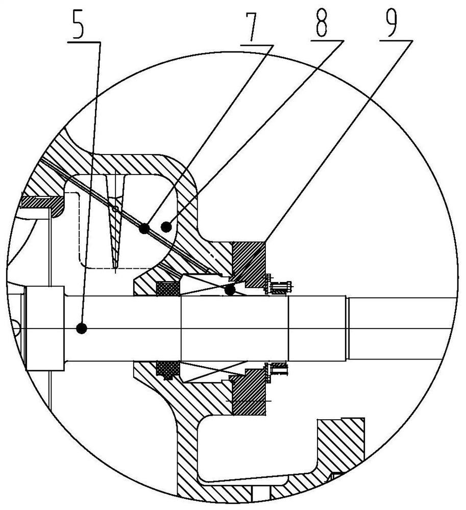 Automatic flushing structure of mechanical seal of double suction pump