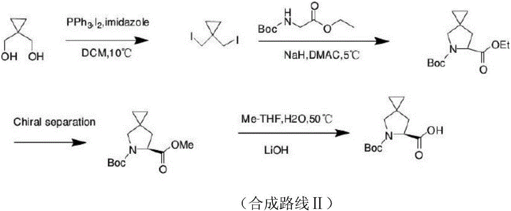 New method for synthesizing Ledipasvir chiral intermediate