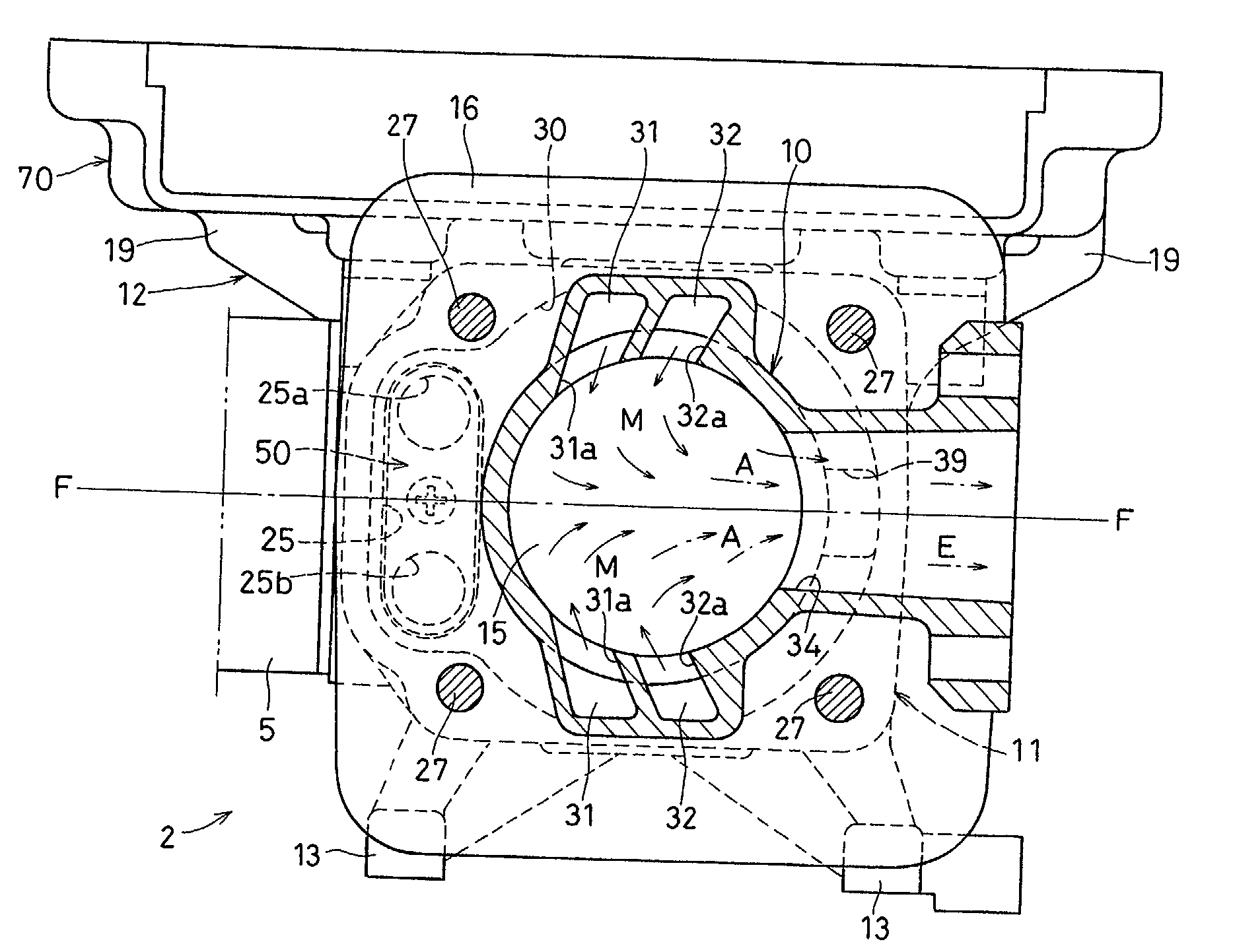 Two-stroke internal combustion engine