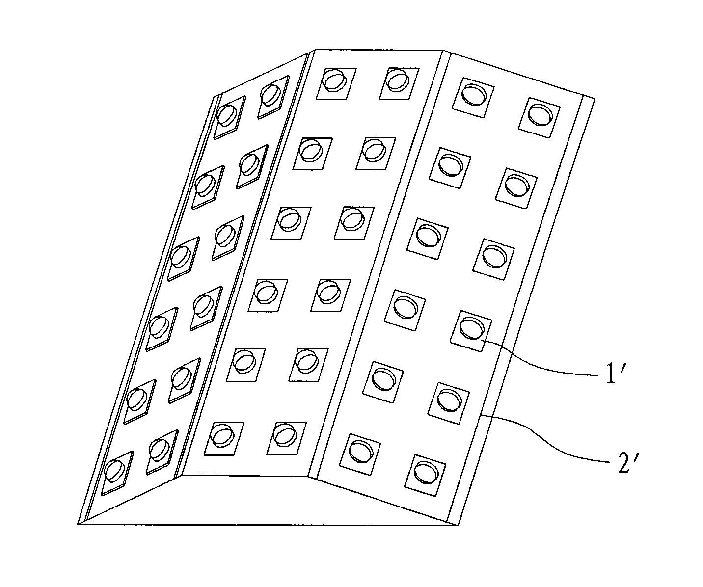 Light source module of LED street lamp