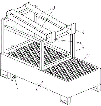 Oil drum storage rack