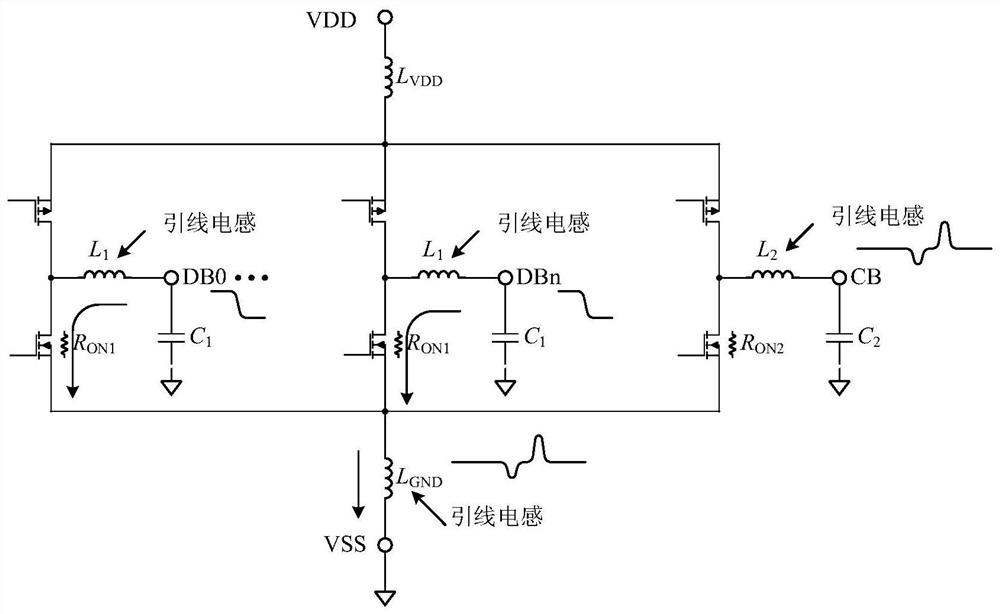 An output drive circuit against ground bounce noise