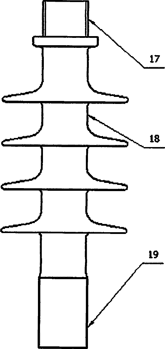 Overvoltage protector for open-resistant lever for avoiding wire from breaking due to lightning stroke