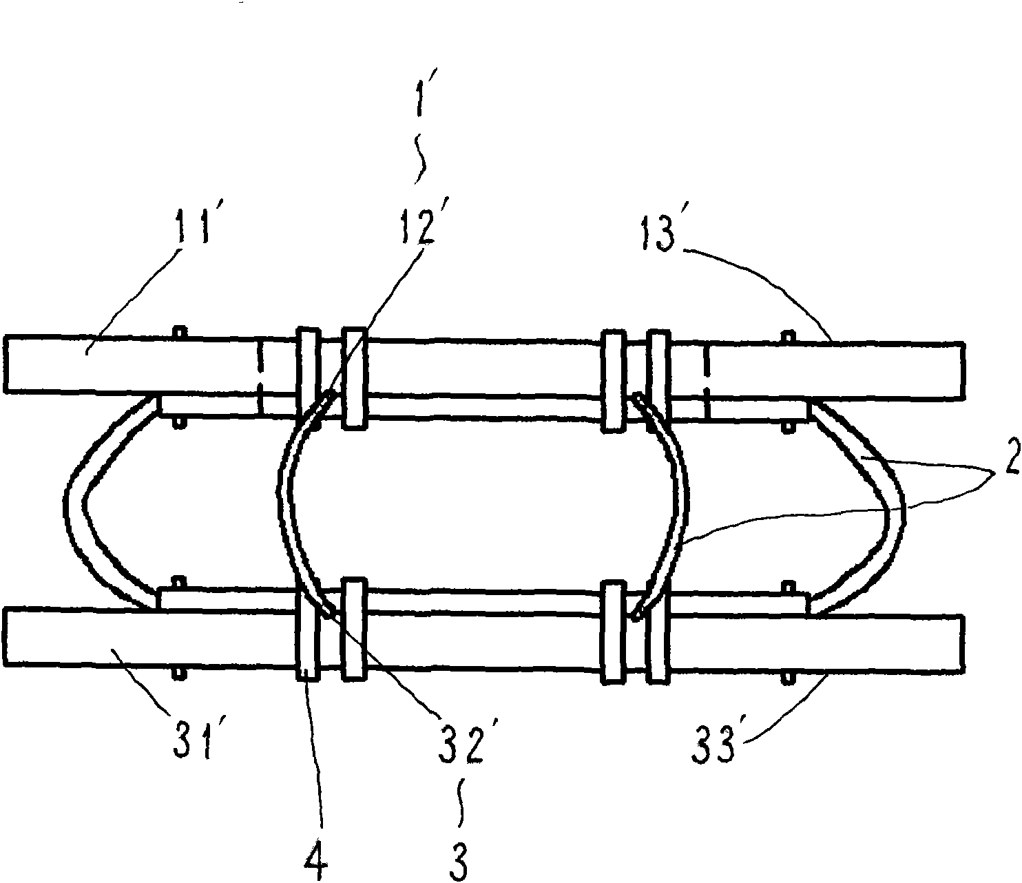 Steel wire rope type computer hard disk vibration isolator