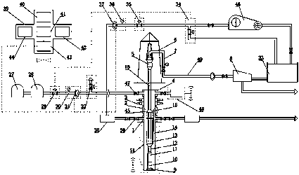 Gas-lift reverse circulation well drilling system and automatic control method