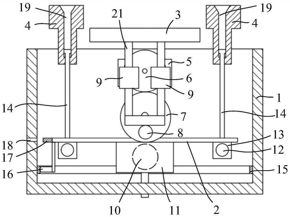 Portable abdomen massage device