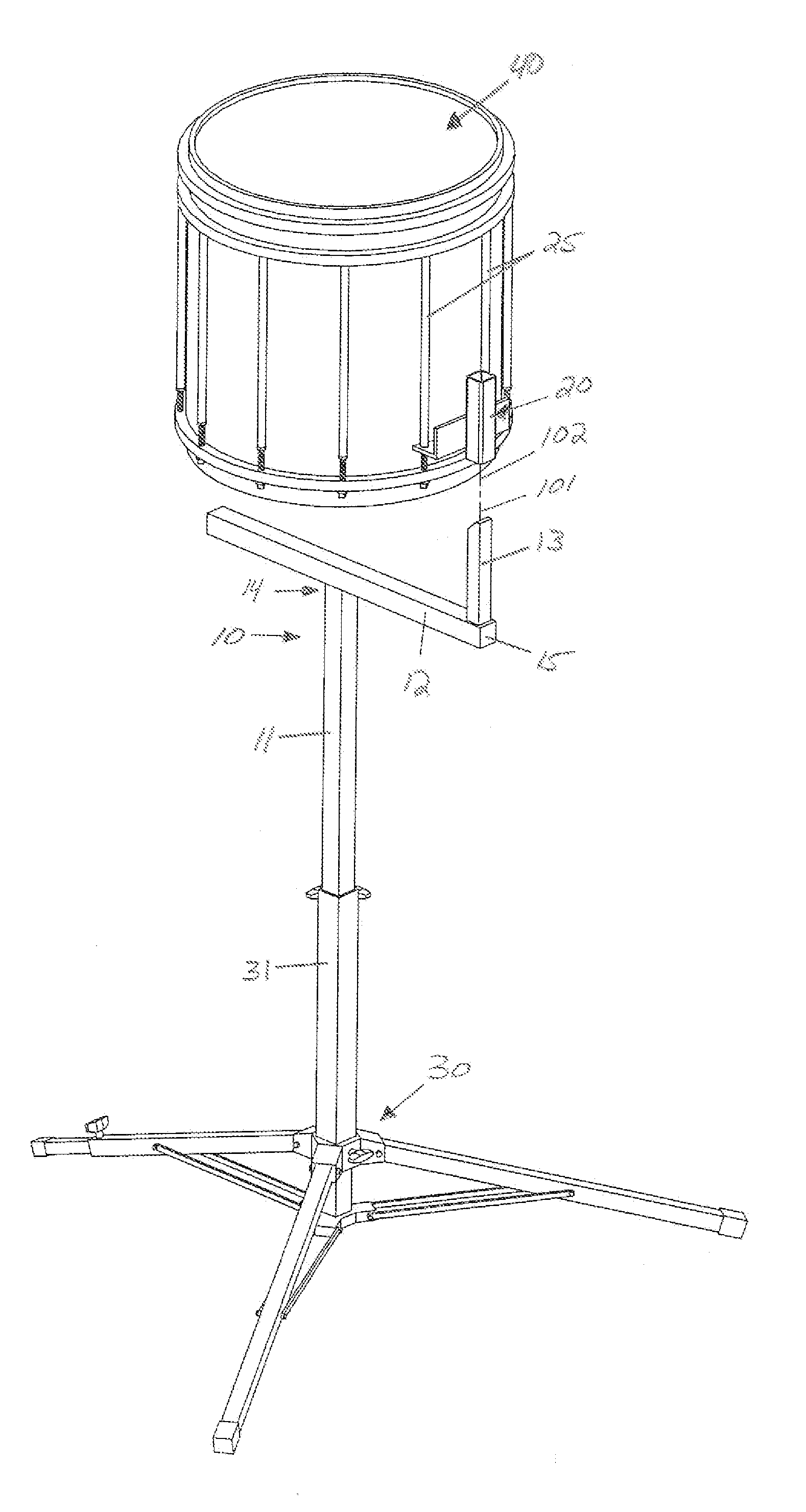 Drum Stand Stabilizing Assembly