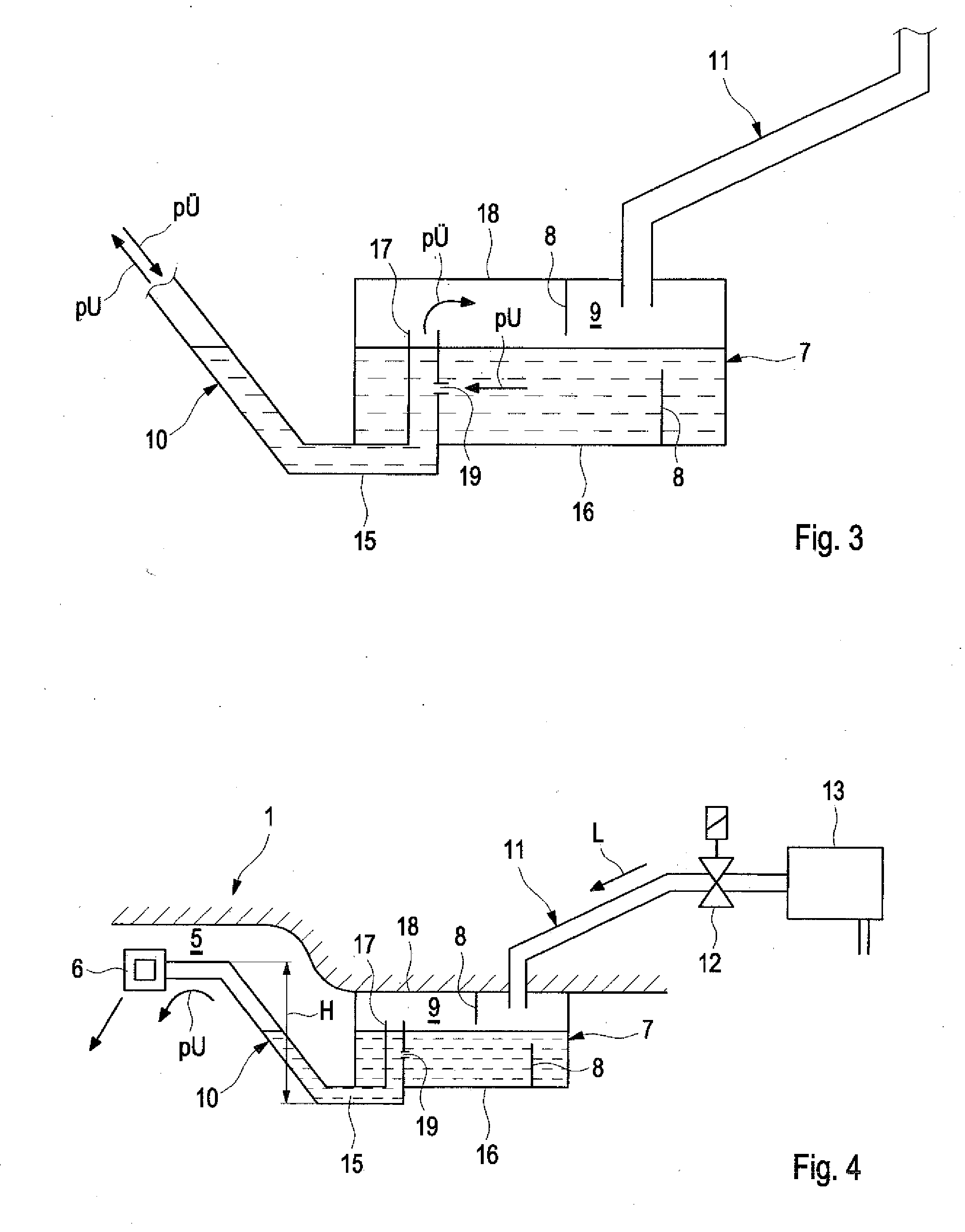 Method for suctioning liquid fuel from a liquid trap in a fuel tank; and fuel system for a motor vehicle