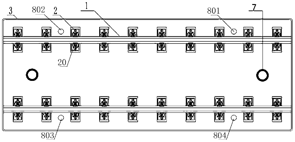 Assembly type track and cushion structure thereof