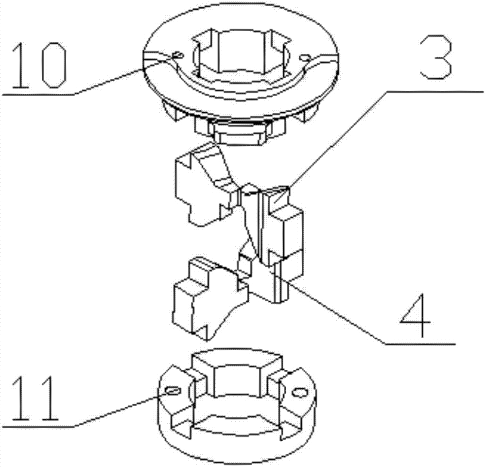 Separated type multiple cutting-edge grinding cutter unit