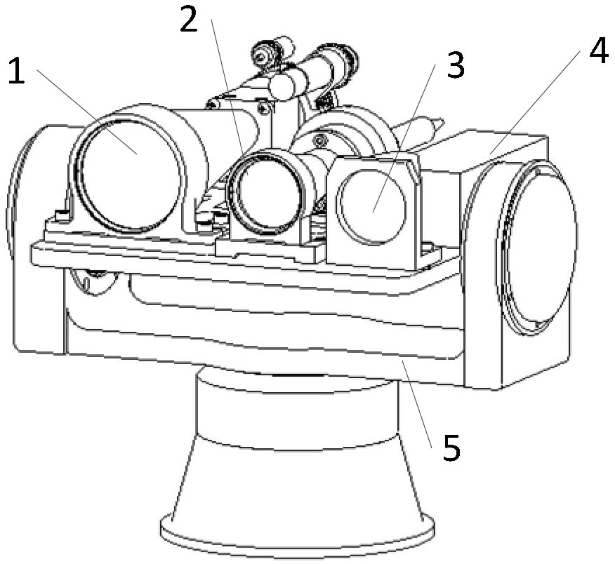 A fast asynchronous positioning device and method for a large-angle laser target