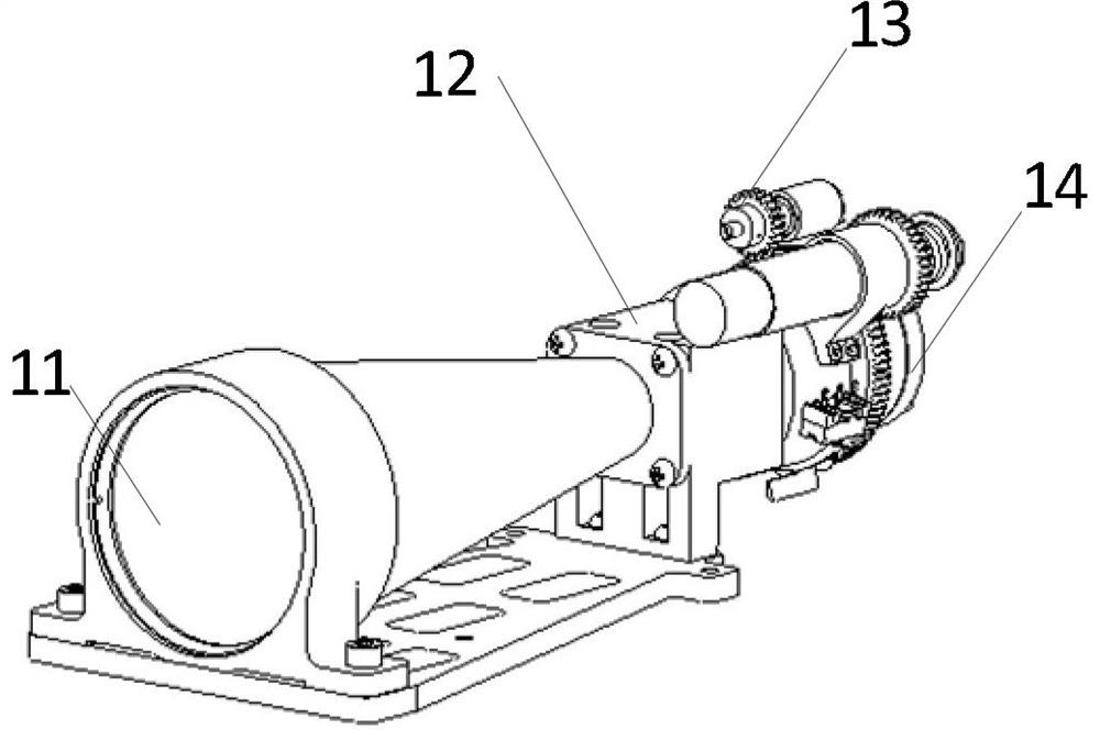 A fast asynchronous positioning device and method for a large-angle laser target