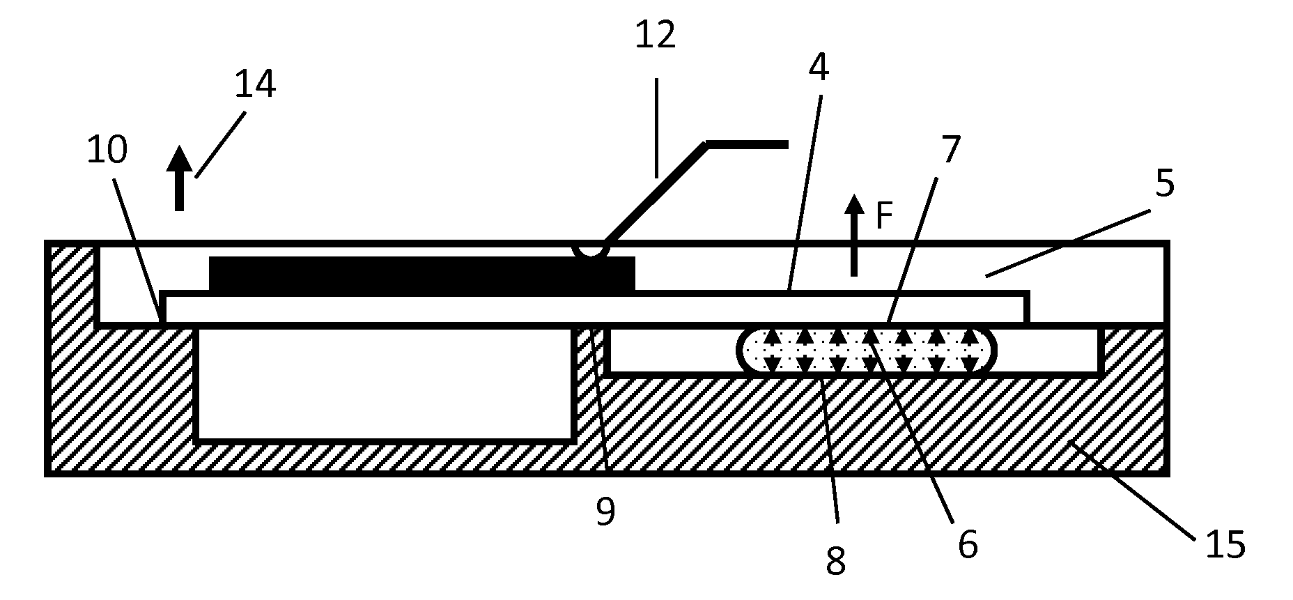 Temperature-compensated piezoelectric flexural transducer