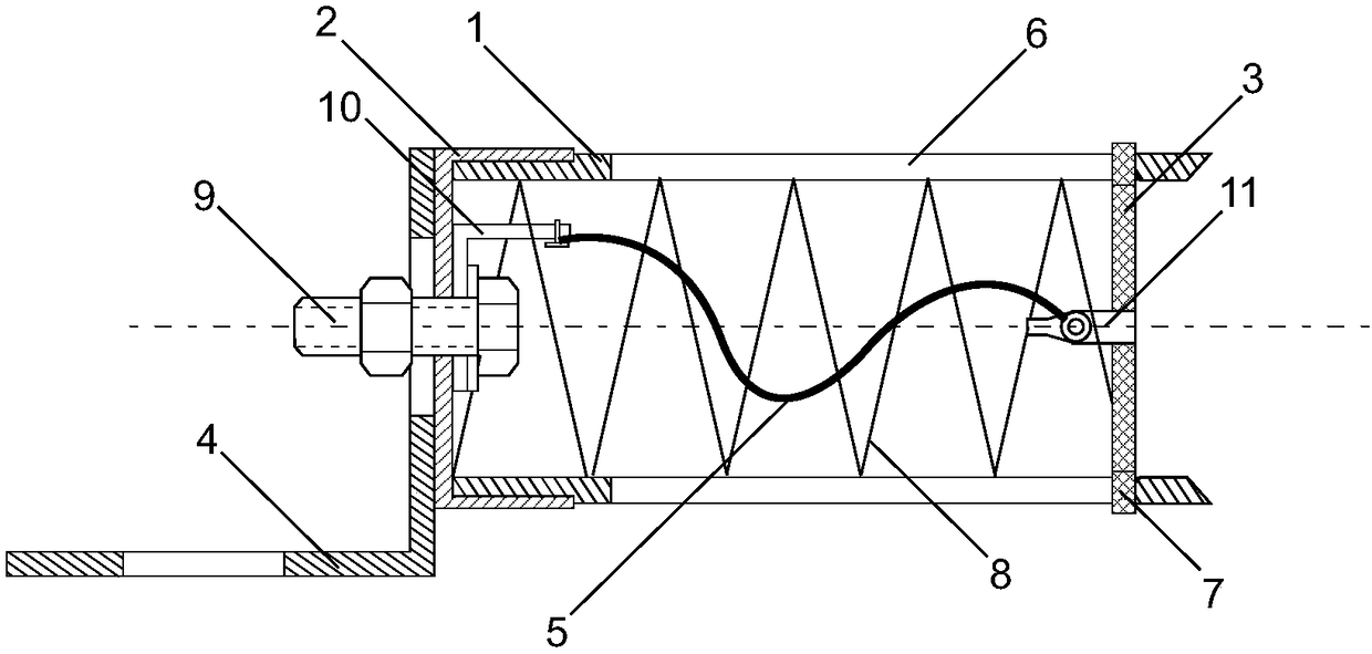 Elastic push-and-press type high-voltage fuse tube base