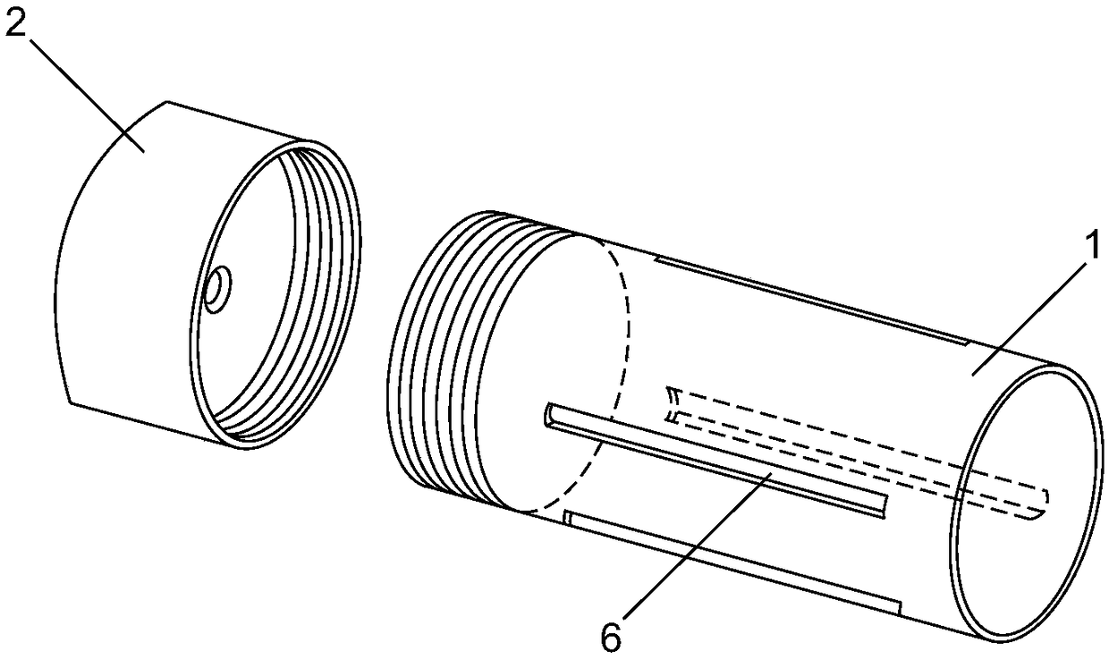 Elastic push-and-press type high-voltage fuse tube base